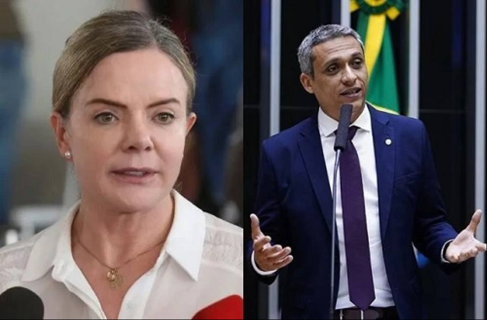 Gleisi Hoffman e Gustavo Gayer