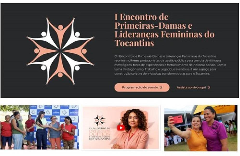 No mês dedicado às mulheres, Governo do Tocantins promove encontro inédito para primeiras-damas e lideranças femininas