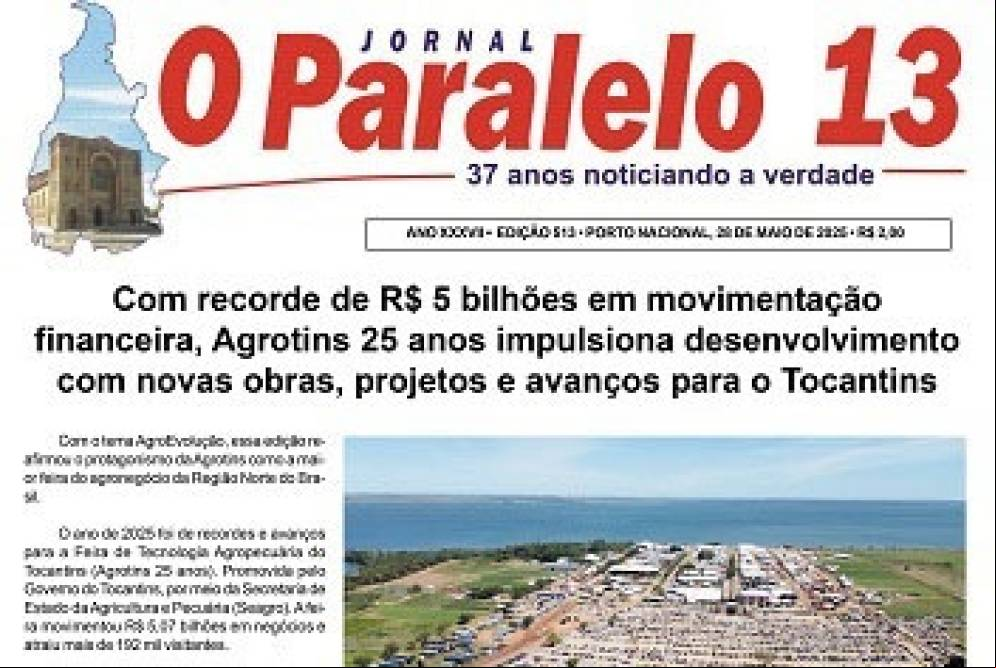 Leia a edição impressa de O Paralelo 13
